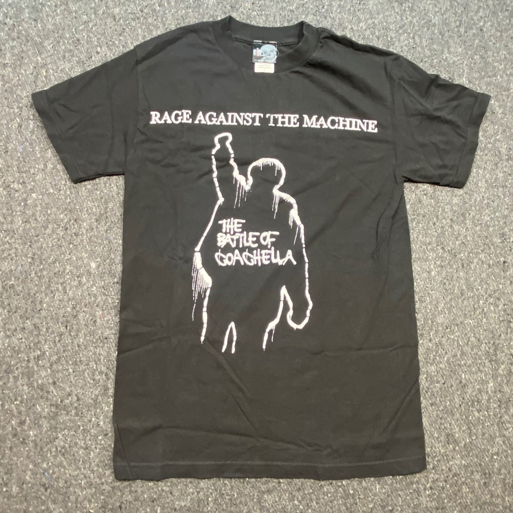 Rage Against The Machine T Shirt S Mens Black Battle of Coachella Giant Tag